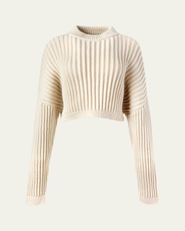 Bitsy Rib Crop Sweater